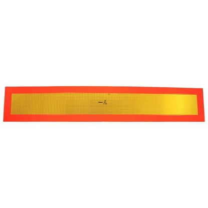 Billede af Refleksplanke, 196 x 1130 mm, 
Til anhængere ECE REG. 70.01
Selvklæbende folie.Refleks farver: orange / gul
Mål: Højde: 196 mm Længde: 1130mm E-godkendt.