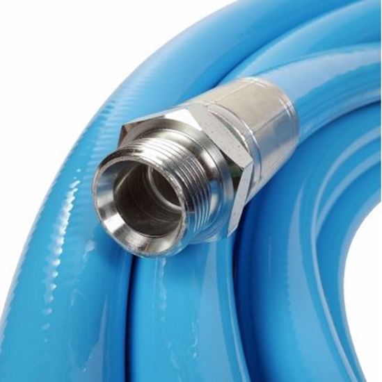Billede af SOLUS KLOAKSPULESLANGE 3/4" X 60 M
Termoplastisk kanalspuleslange, som er særdeles slidstærk og modstandsdygtig over for tryk og ridser. Den beholder sin gode fleksiibilitet i koldt vejr.Kanalspuleslangens blå slidlag er limet på krydsvævsforstærkningen