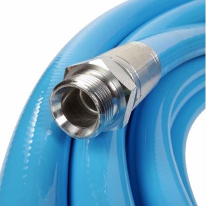Billede af SOLUS KLOAKSPULESLANGE 3/4" X 180 M
Termoplastisk kanalspuleslange, som er særdeles slidstærk og modstandsdygtig over for tryk og ridser. Den beholder sin gode fleksiibilitet i koldt vejr.Kanalspuleslangens blå slidlag er limet på krydsvævsforstærkningen